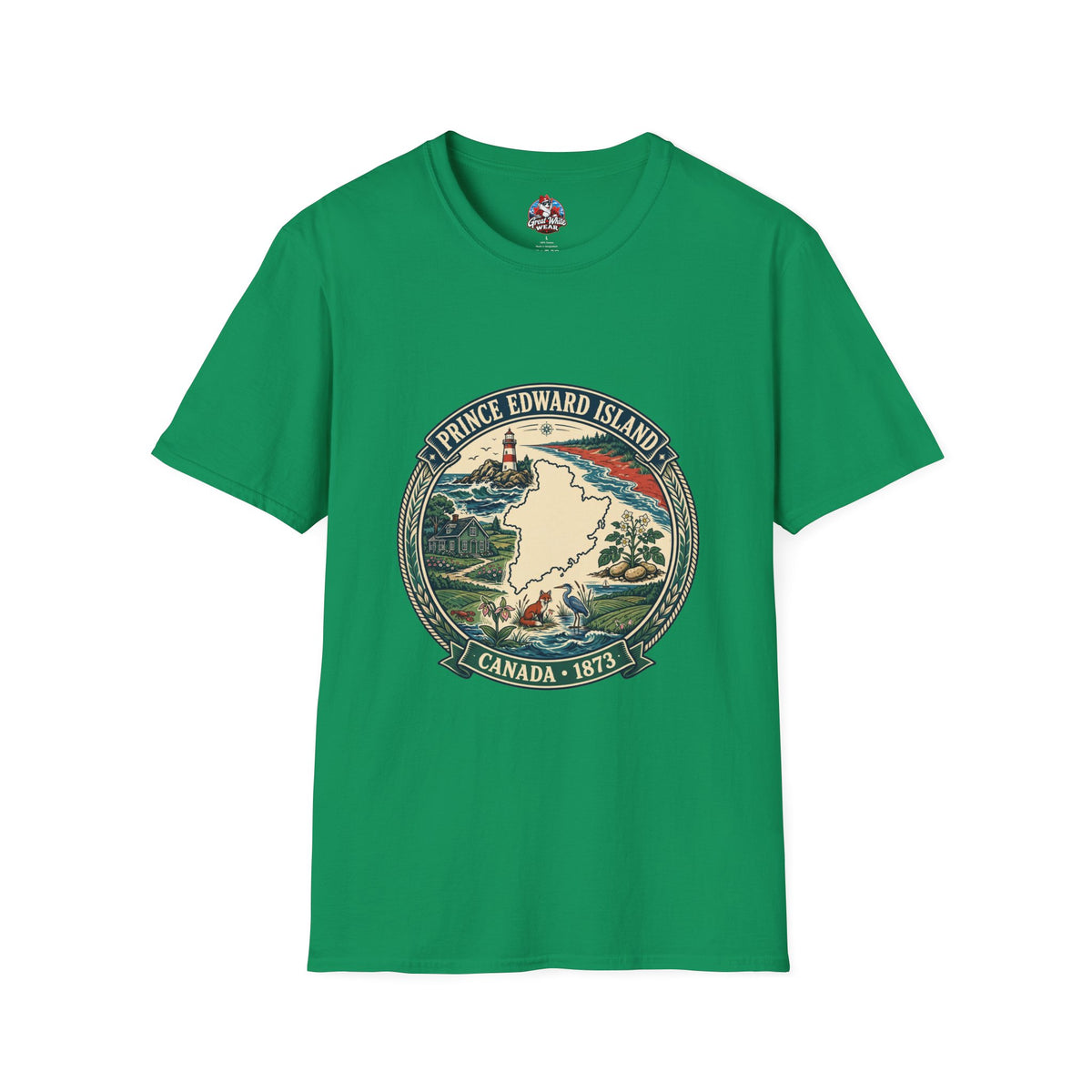 Prince Edward Island Vintage Map T-Shirt — Canada 1873 Travel Tee