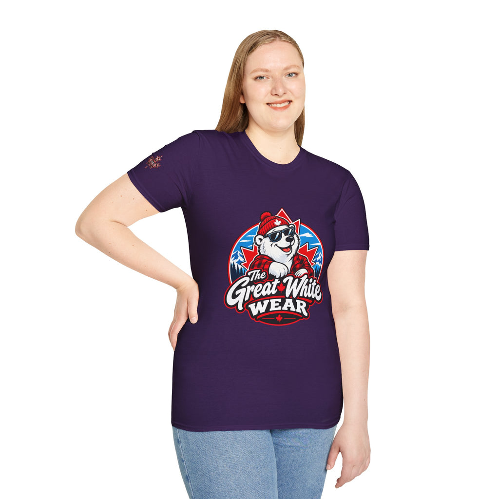 Great White Wear Polar Bear Womens Graphic T‑Shirt