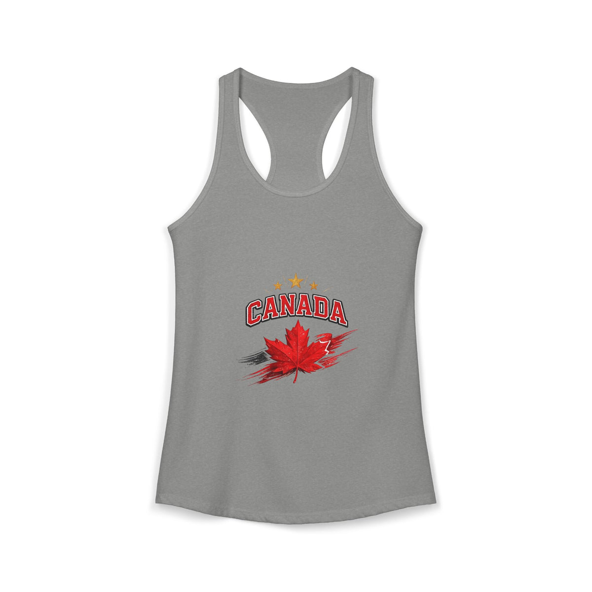 Canadian Maple Leaf Womens Racerback Tank Top — Canadian Pride Flag Design