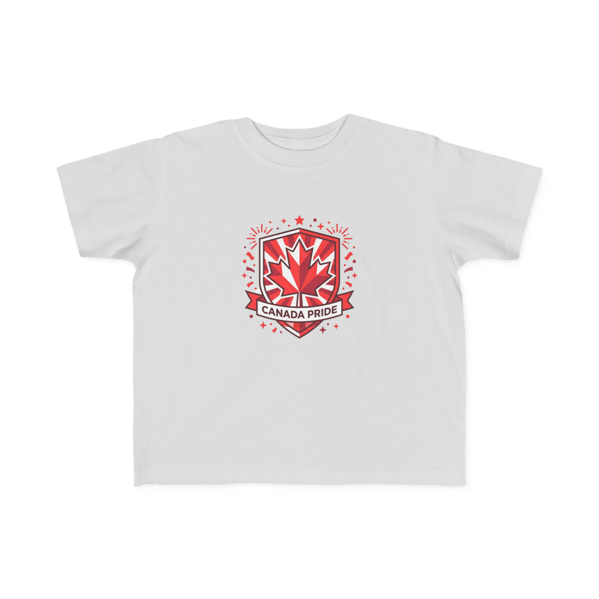 Toddler Canada Pride Tee — Red Maple Leaf Crest Toddlers' Shirt