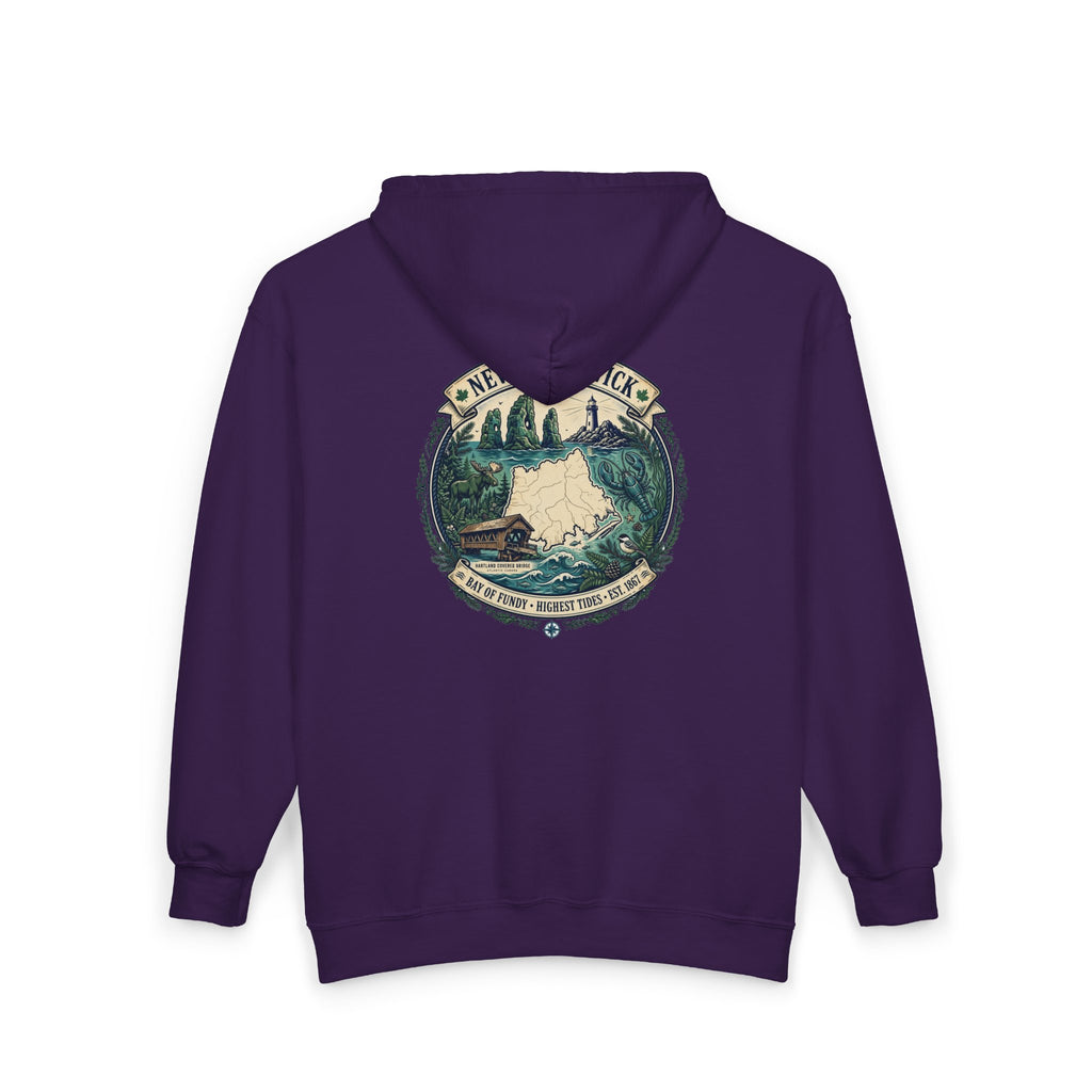 New Brunswick Vintage  Map Hoodie