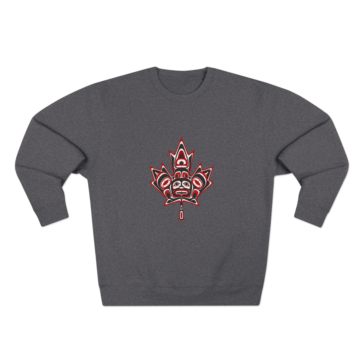 Indigenous-Inspired Maple Leaf Crewneck Sweatshirt