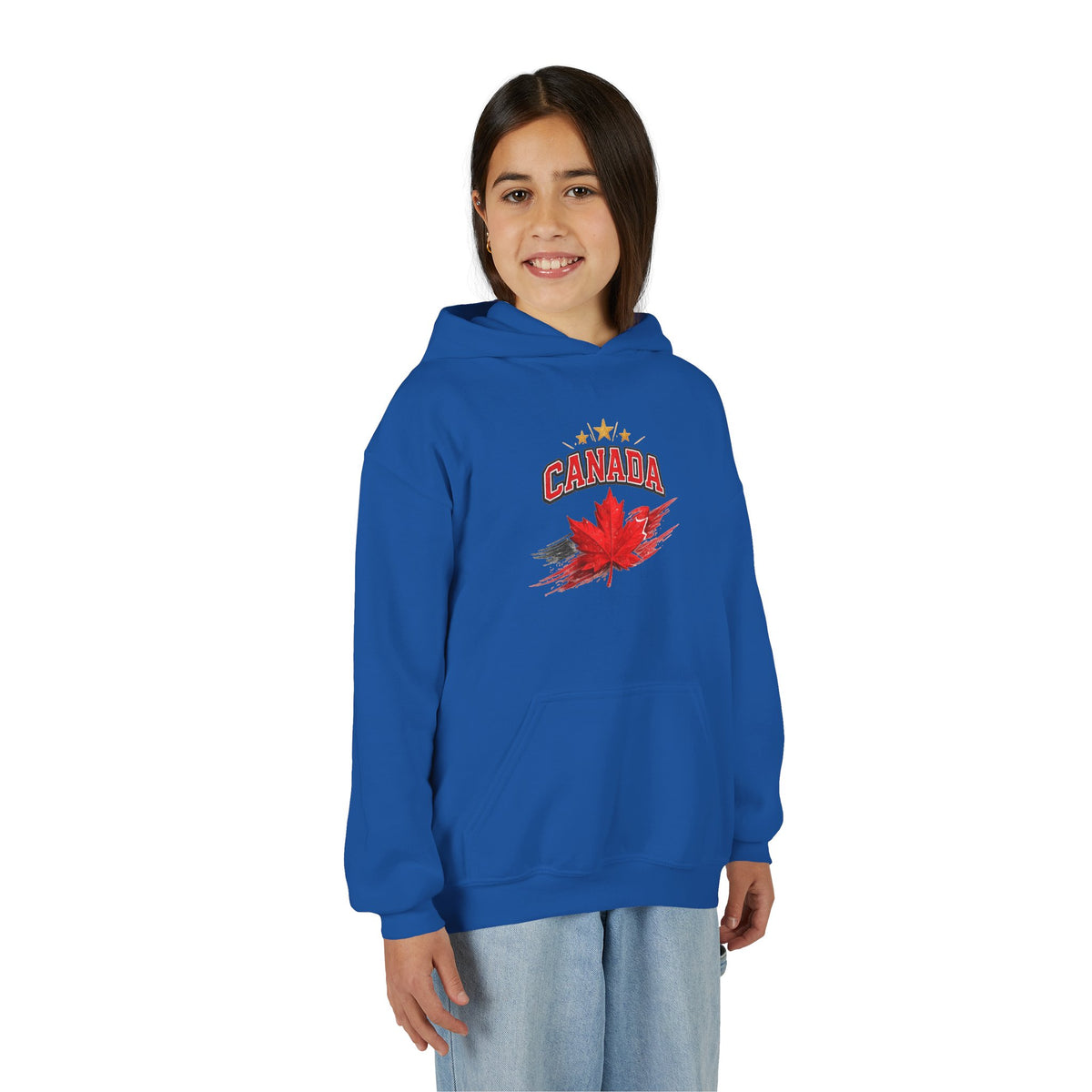 Canada Maple Leaf Youth Hoodie — Patriotic Canadian Youth  Sweatshirt
