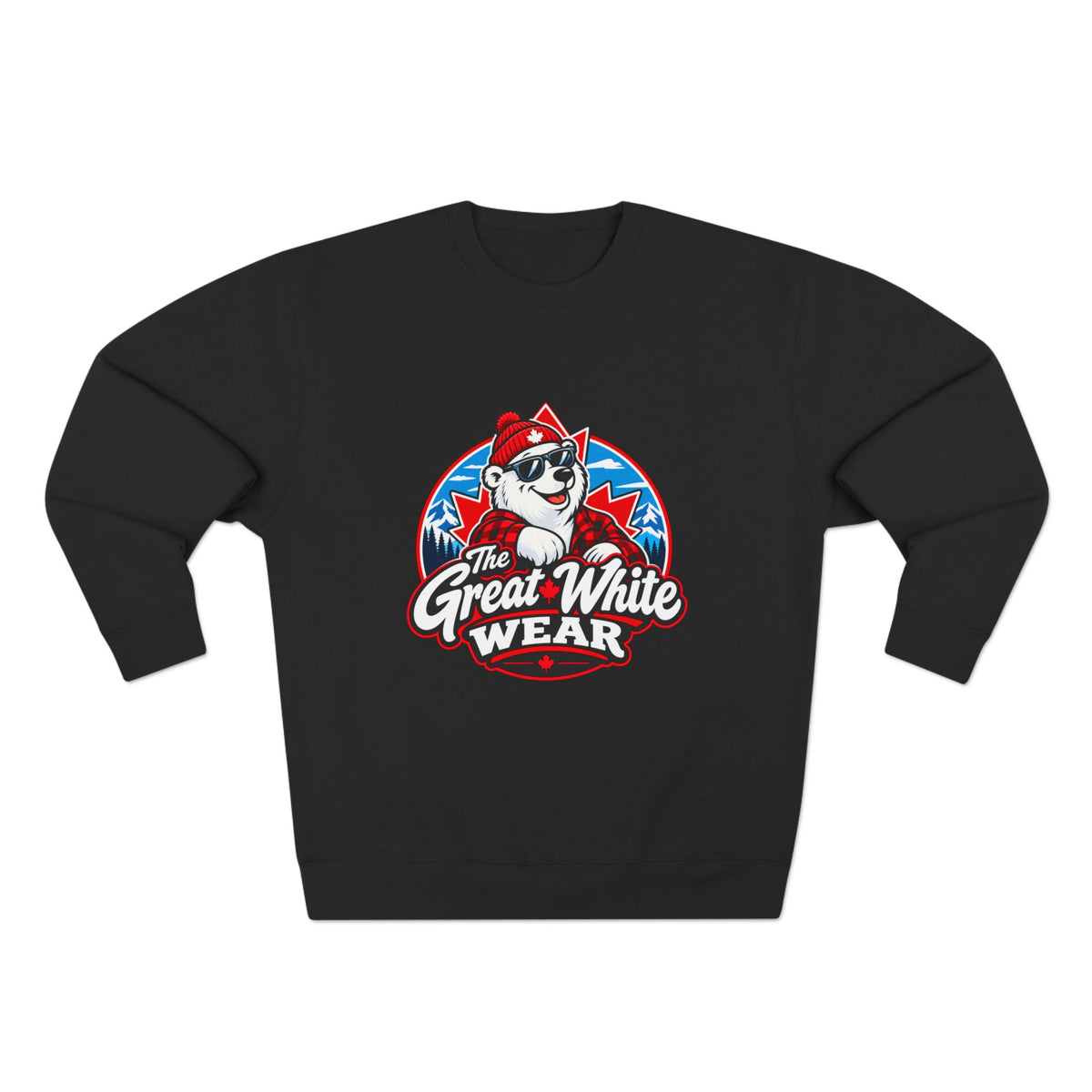 Great White Wear Polar Bear Mens Graphic Sweater