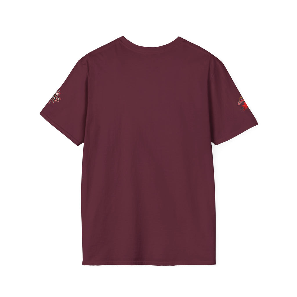 Mens Canada Pride T-Shirt — Red Maple Shield Design