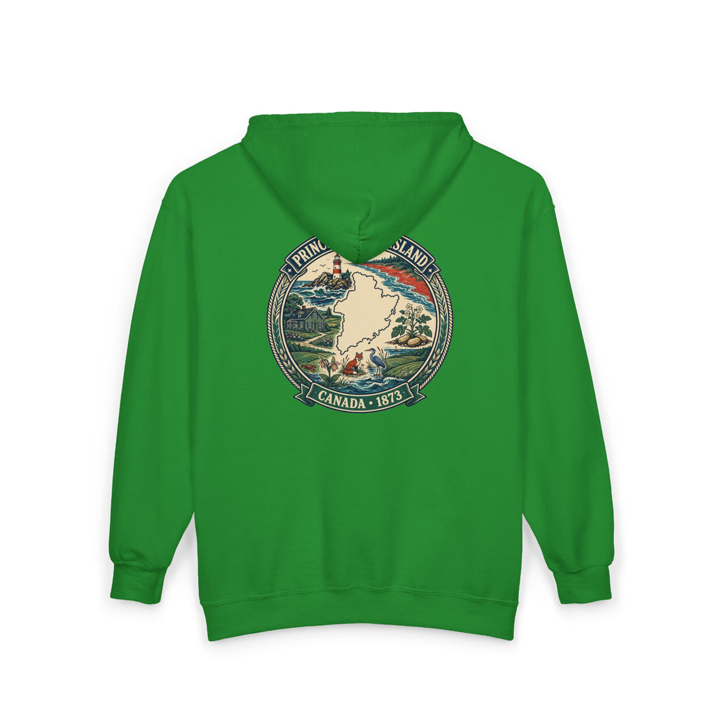 Prince Edward Island Vintage Map Hoodie— Canada 1873 Travel Hoodie