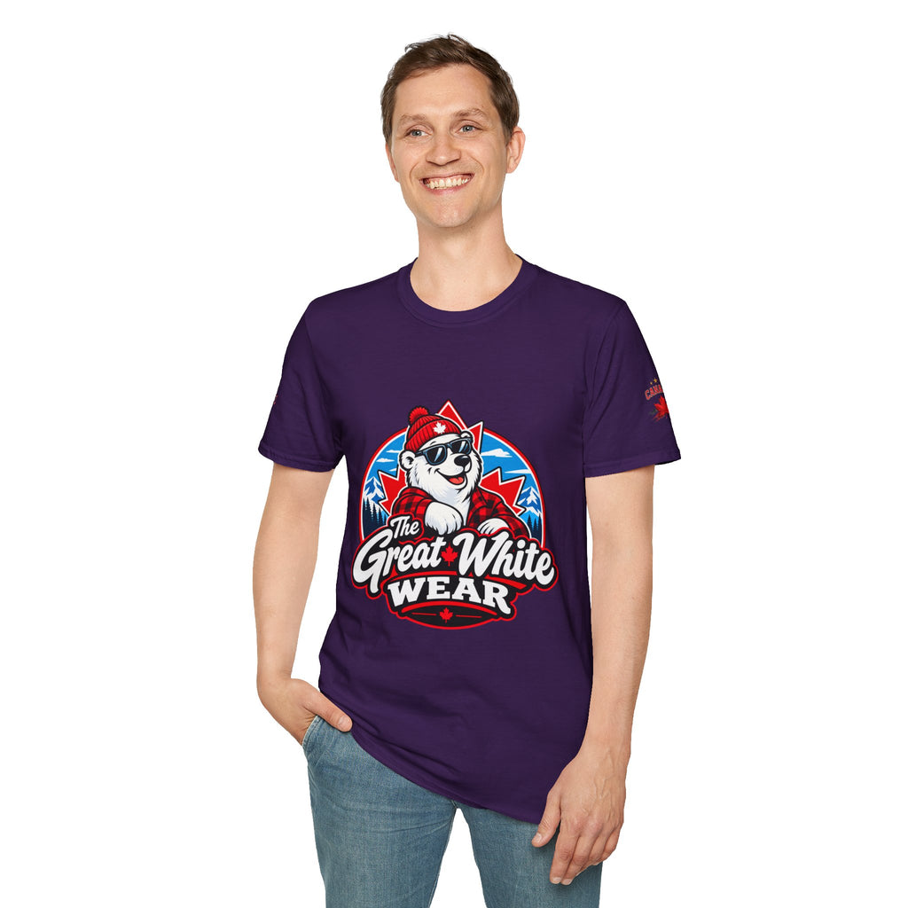 Great White Wear Polar Bear Mens Graphic T‑Shirt