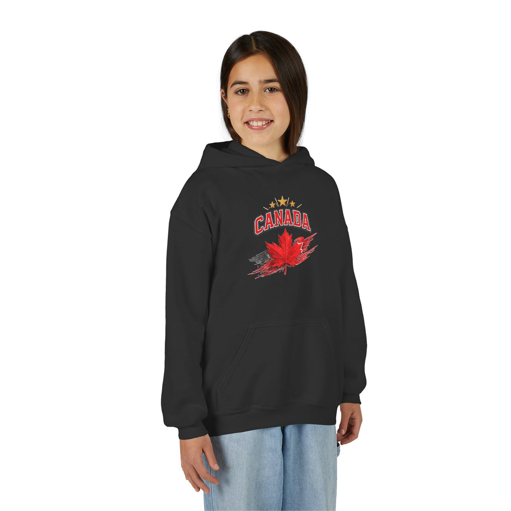 Canada Maple Leaf Youth Hoodie — Patriotic Canadian Youth  Sweatshirt