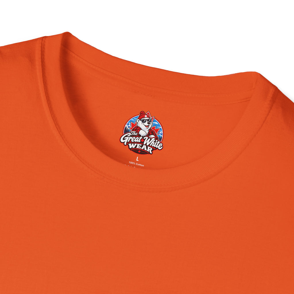 Canada Heartbeat T-Shirt — Red Maple Leaf ECG Design