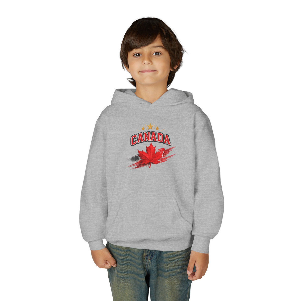 Canada Maple Leaf Youth Hoodie — Patriotic Canadian Youth  Sweatshirt
