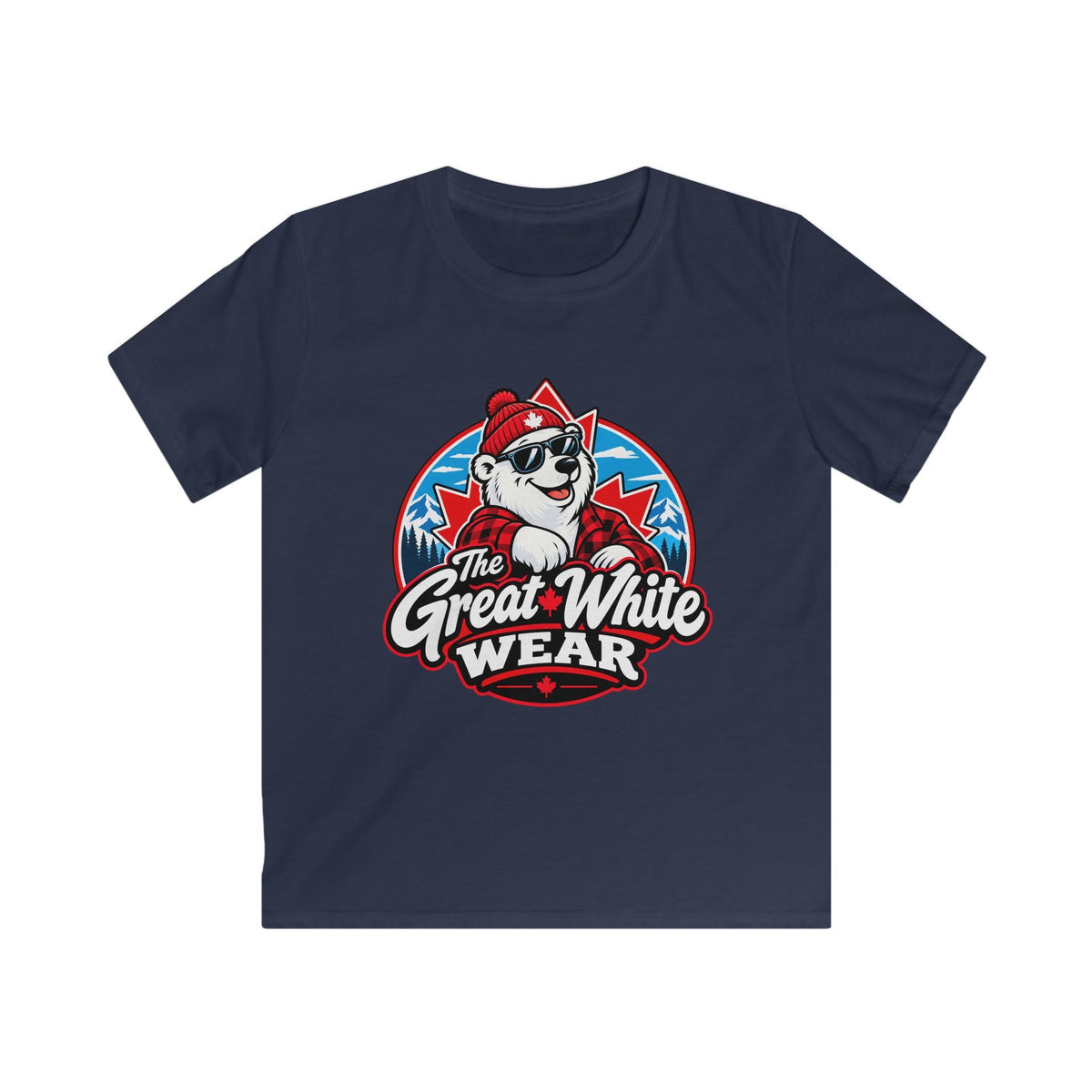Great White Wear Polar Bear Kids Graphic T‑Shirt