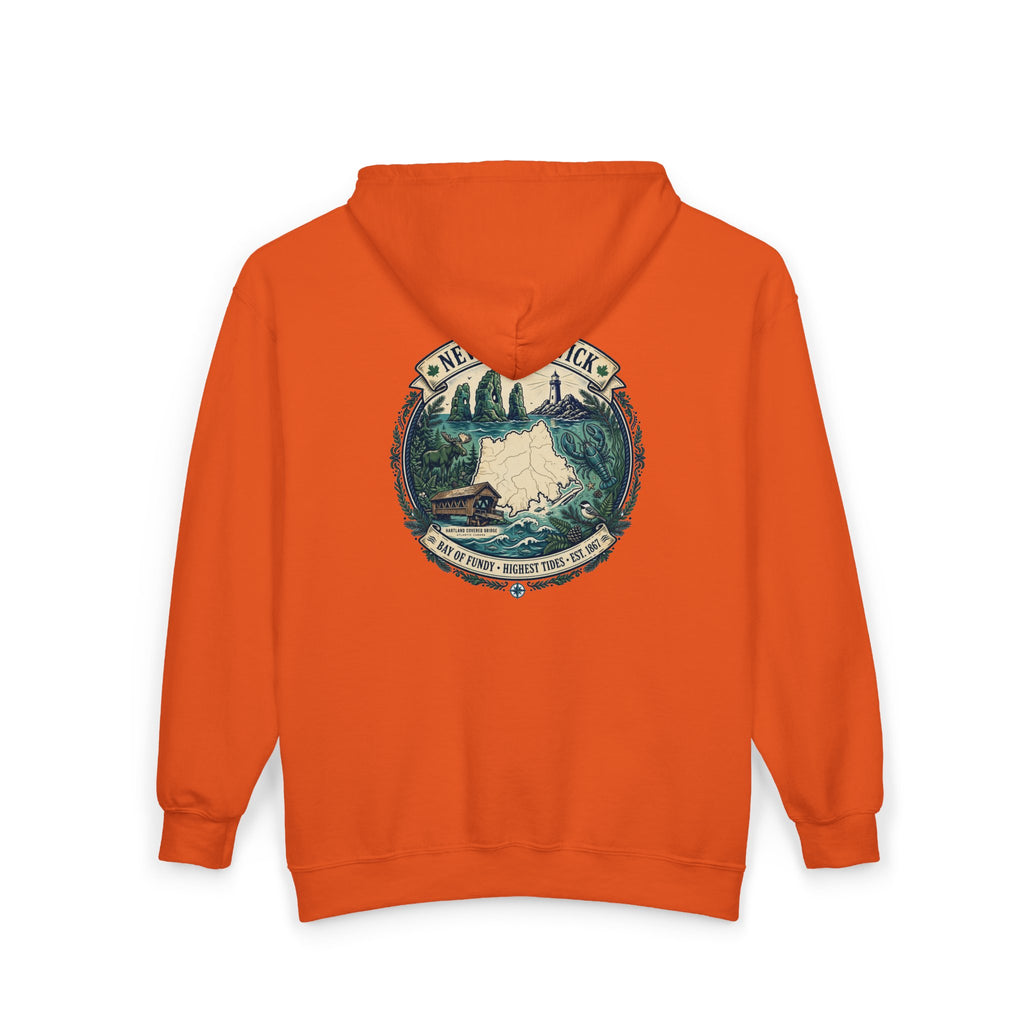 New Brunswick Vintage  Map Hoodie