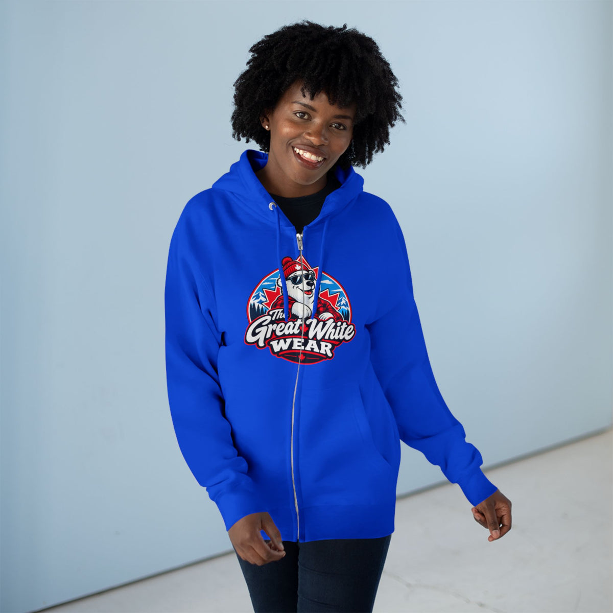 Great White Wear Polar Bear Womens Graphic Hoodie