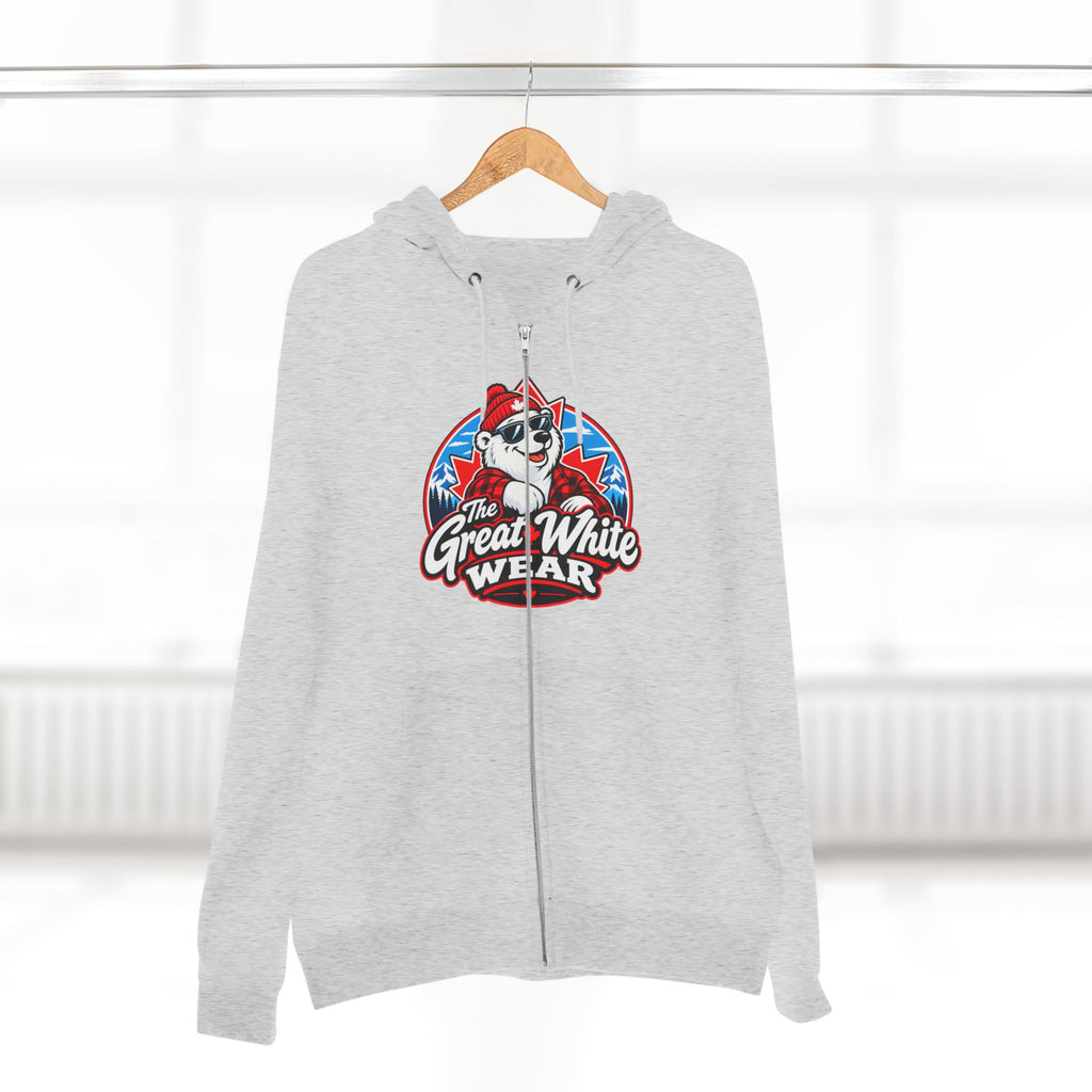 Great White Wear Polar Bear Womens Graphic Hoodie