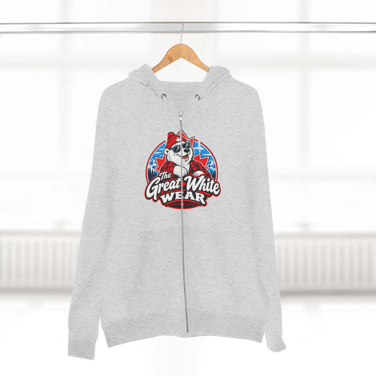 Great White Wear Polar Bear Womens Graphic Hoodie