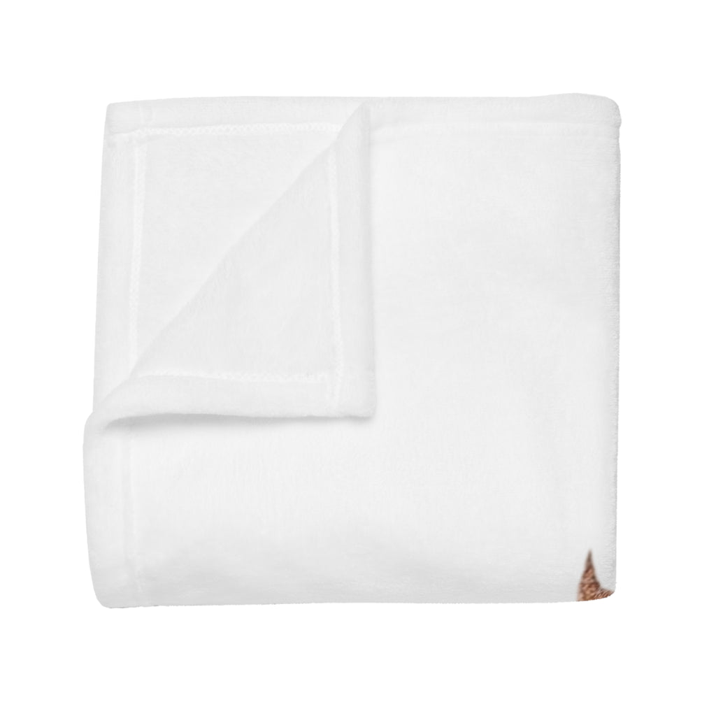 Winter Cabin Maple Leaf Plush Fleece Blanket