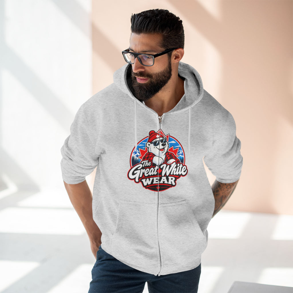 Great White Wear Polar Bear Mens Graphic Hoodie