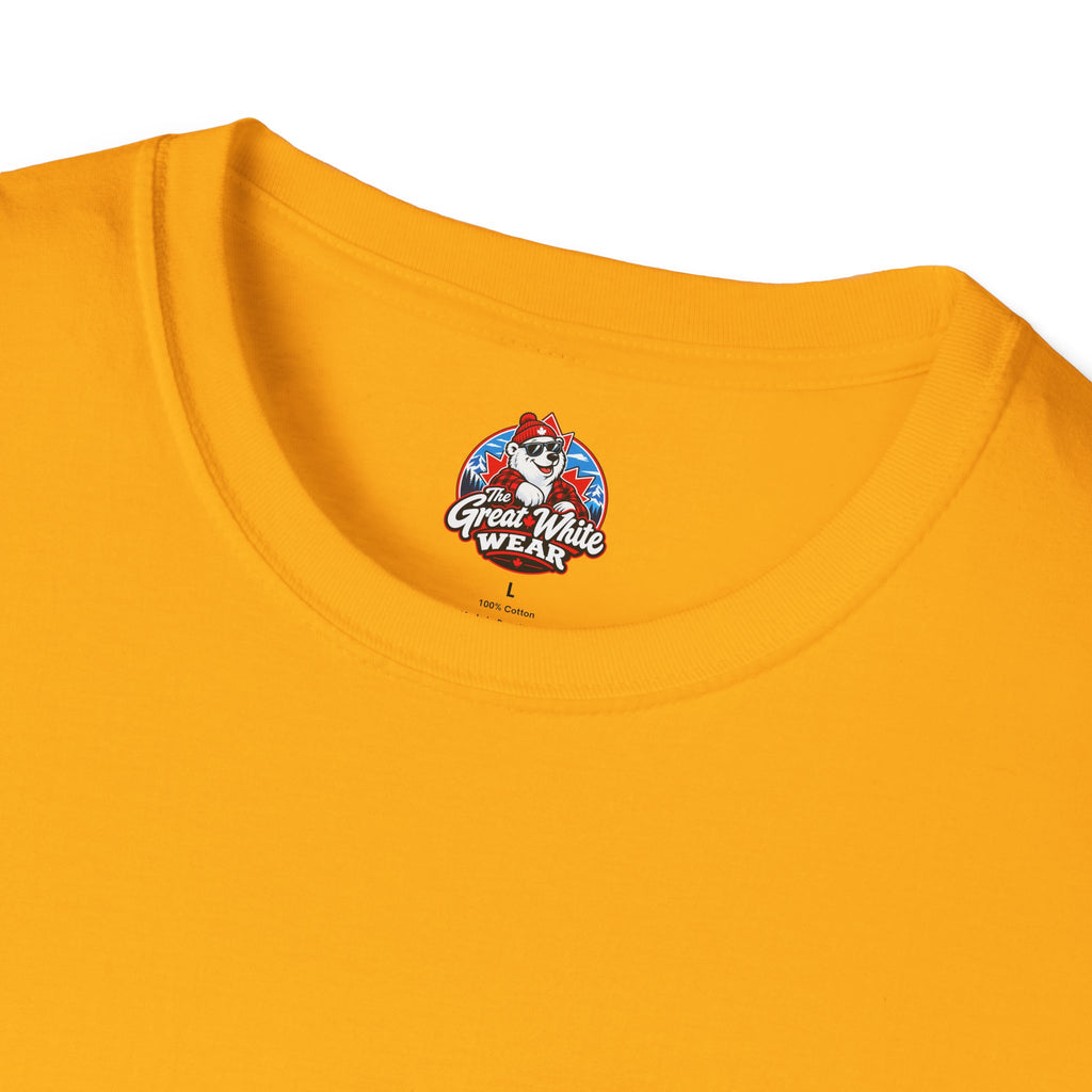 Canada Heartbeat T-Shirt — Red Maple Leaf ECG Design