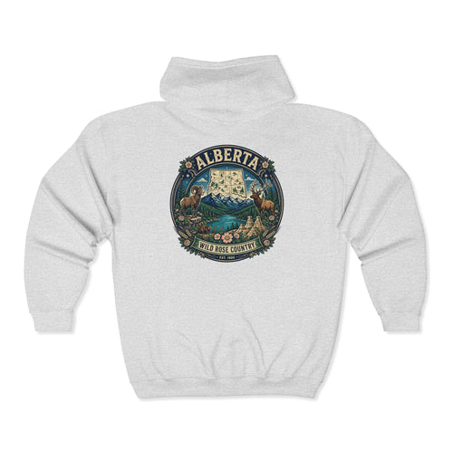 Alberta Vintage Nature Hoodie — Wild Rose Country