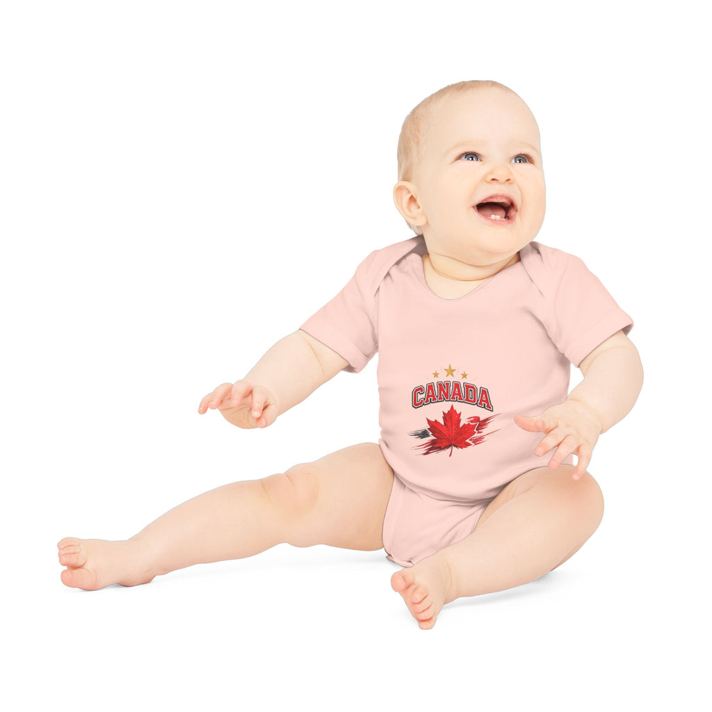 Canada Maple Leaf Baby Bodysuit — Canadian Pride Infant Onesie