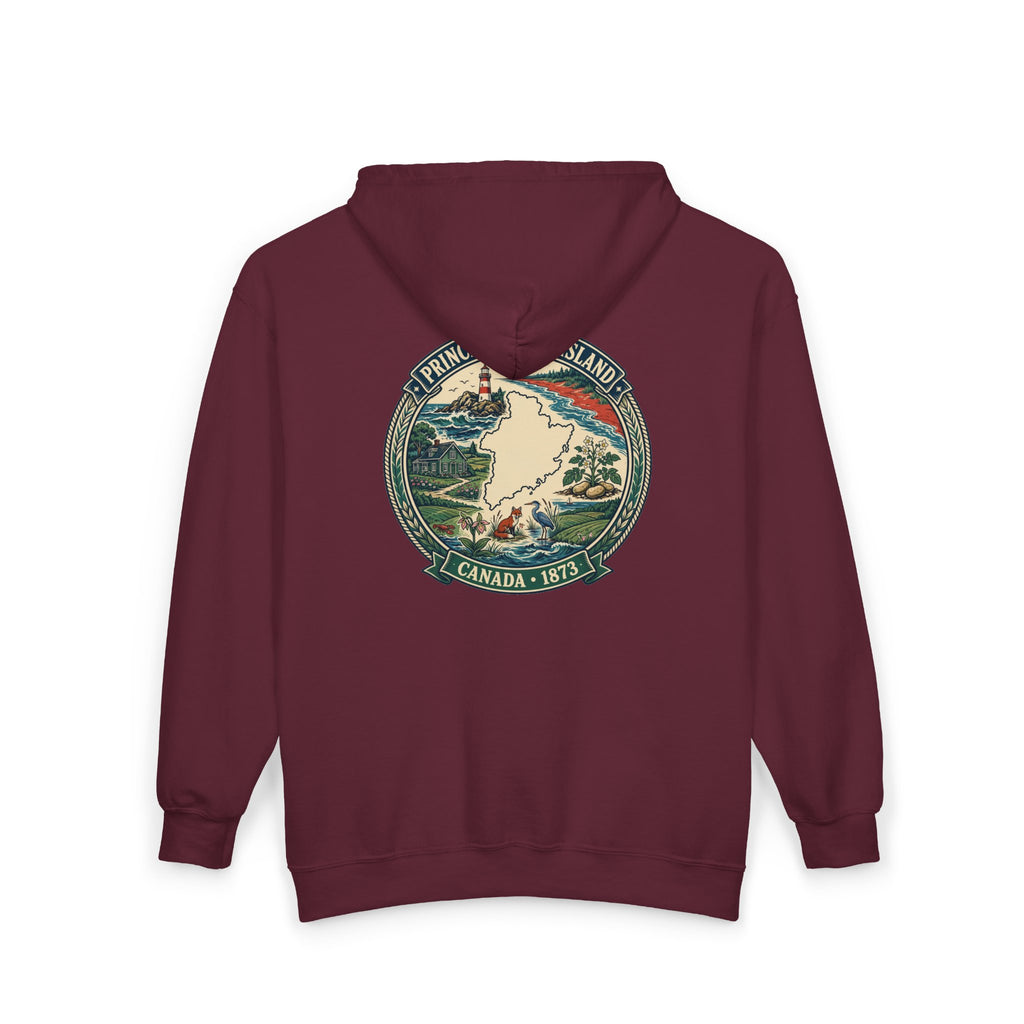 Prince Edward Island Vintage Map Hoodie— Canada 1873 Travel Hoodie