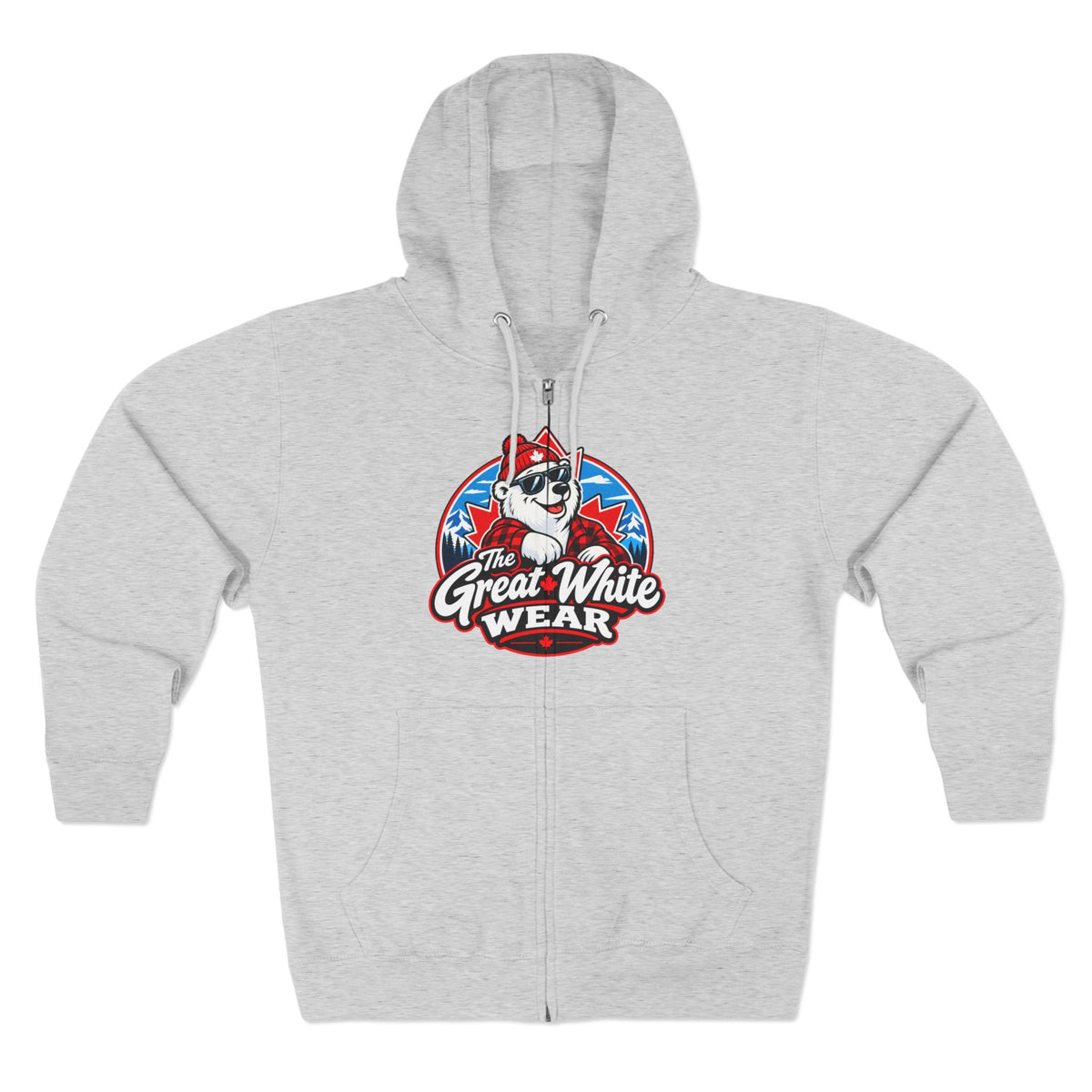 Great White Wear Polar Bear Womens Graphic Hoodie