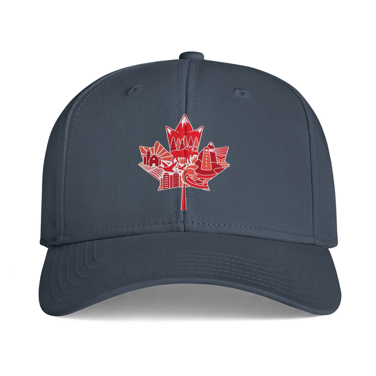 Canadian Maple Leaf Icon Cap – Red Skyline Patch Baseball Hat