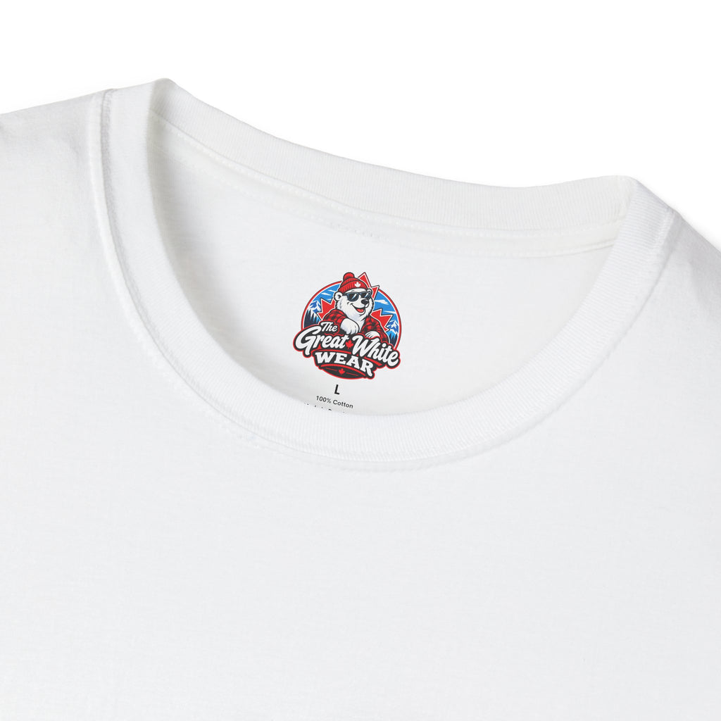 Canada Heartbeat T-Shirt — Red Maple Leaf ECG Design