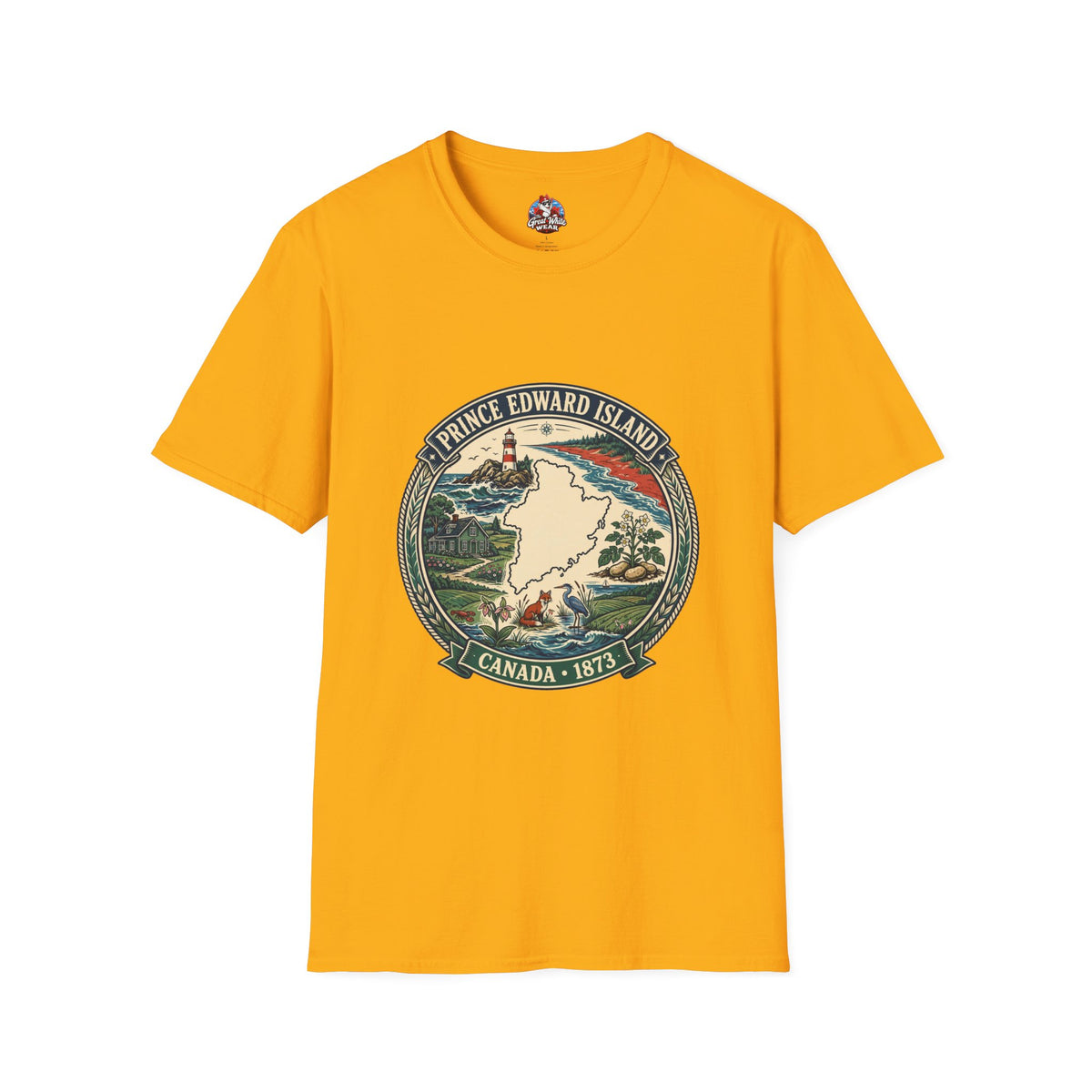 Prince Edward Island Vintage Map T-Shirt — Canada 1873 Travel Tee