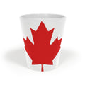 Canadian Maple Leaf Latte Mug — 12oz Canada Flag Coffee Cup