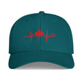 Canada Heartbeat Cap — Maple Leaf ECG Hat