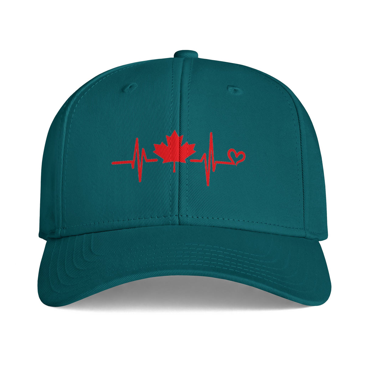 Canada Heartbeat Cap — Maple Leaf ECG Hat