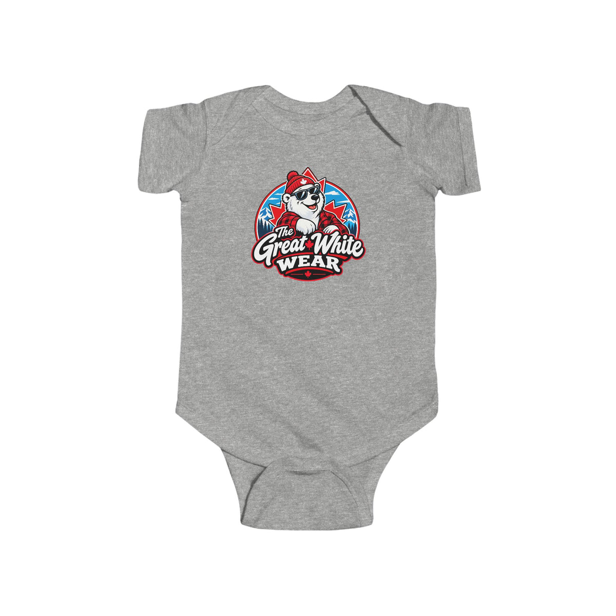 Great White Wear Polar Bear Graphic Baby Onesie
