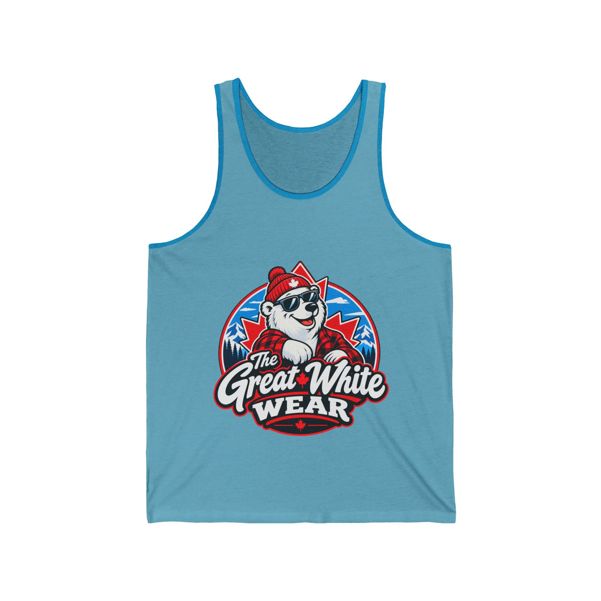 Great White Wear Polar Bear Womens Graphic Tank Top