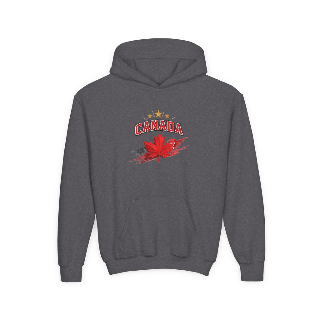 Canada Maple Leaf Youth Hoodie — Patriotic Canadian Youth  Sweatshirt