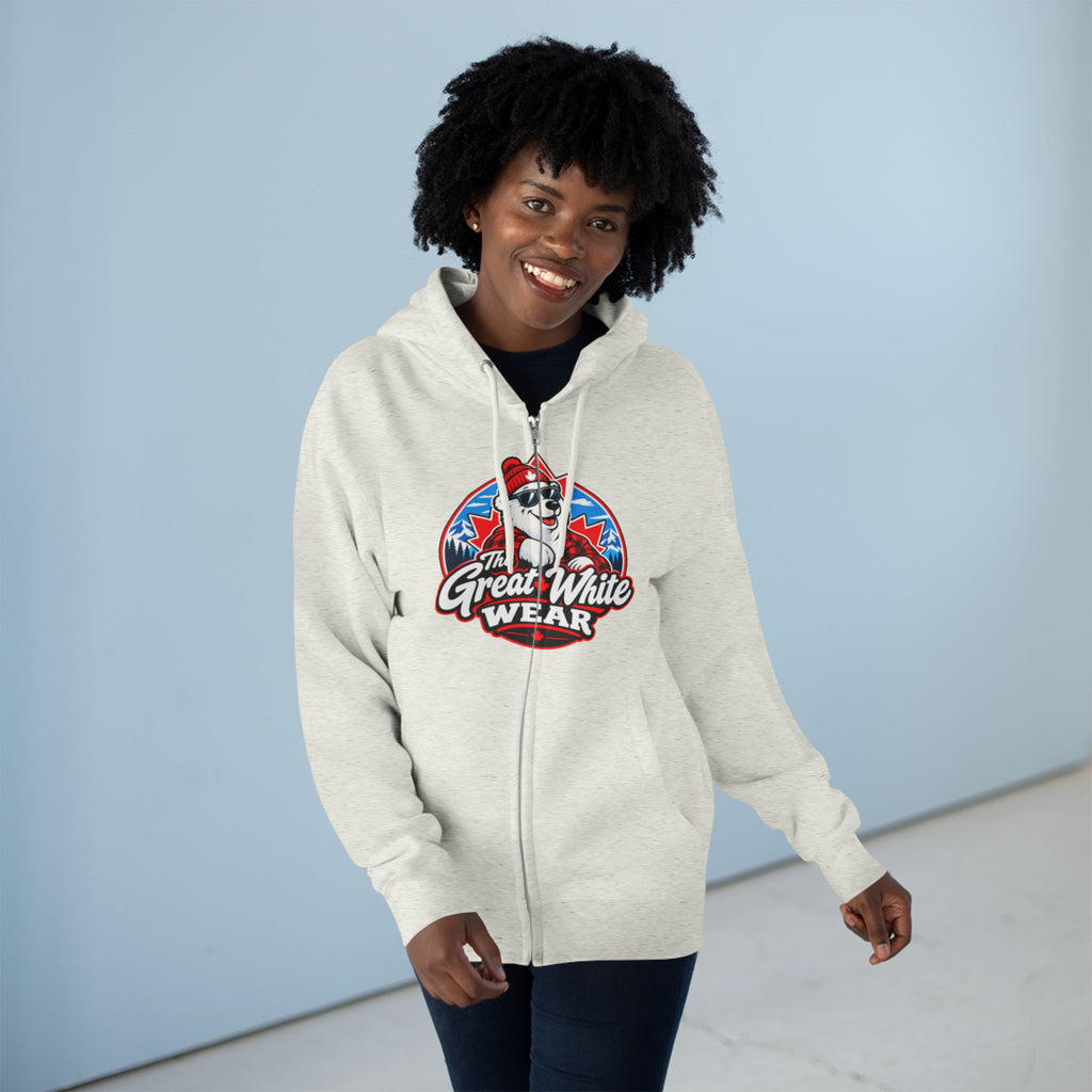 Great White Wear Polar Bear Womens Graphic Hoodie