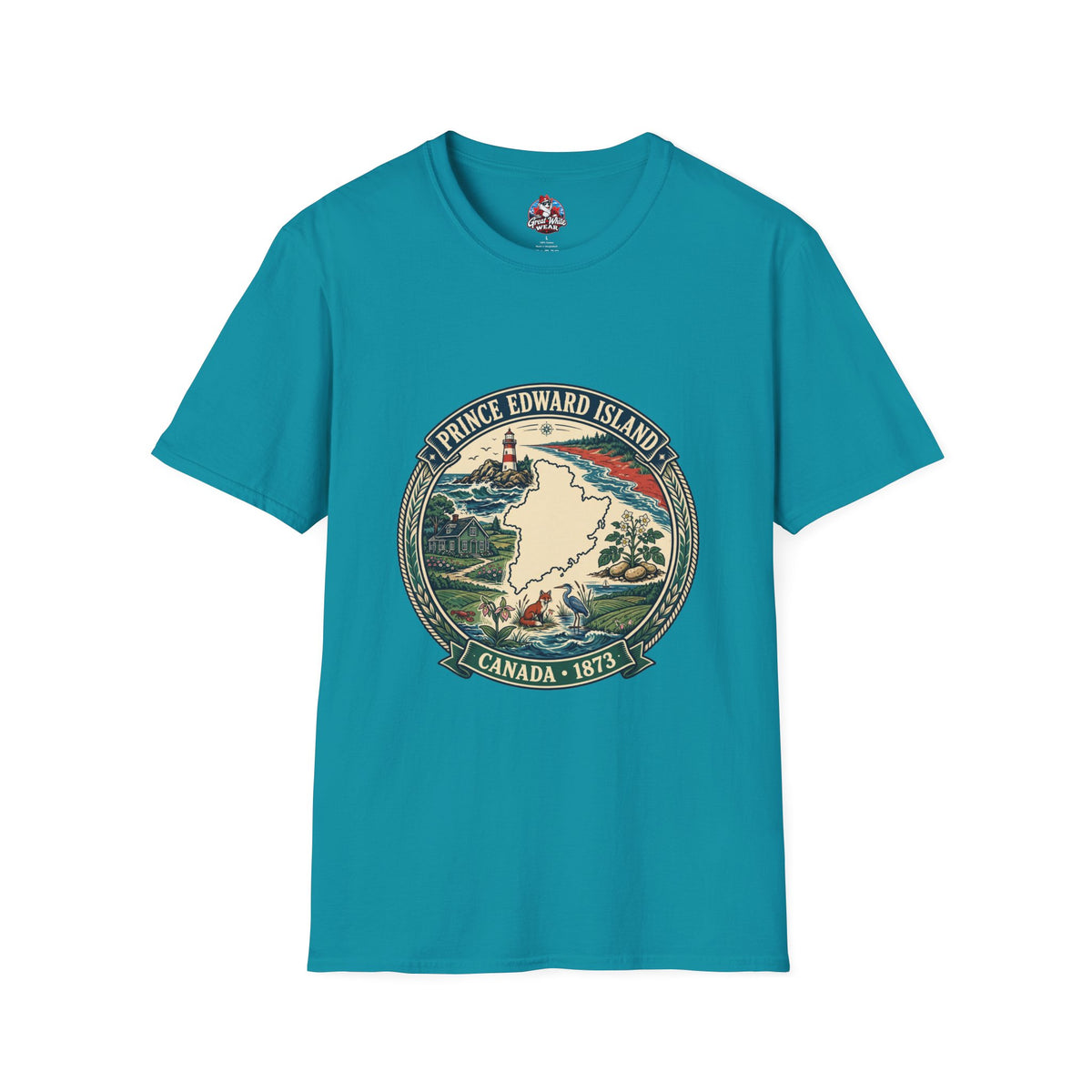 Prince Edward Island Vintage Map T-Shirt — Canada 1873 Travel Tee