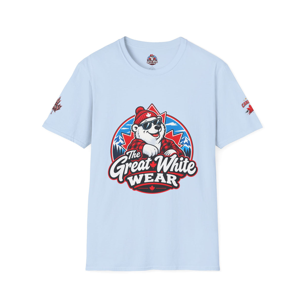 Great White Wear Polar Bear Mens Graphic T‑Shirt