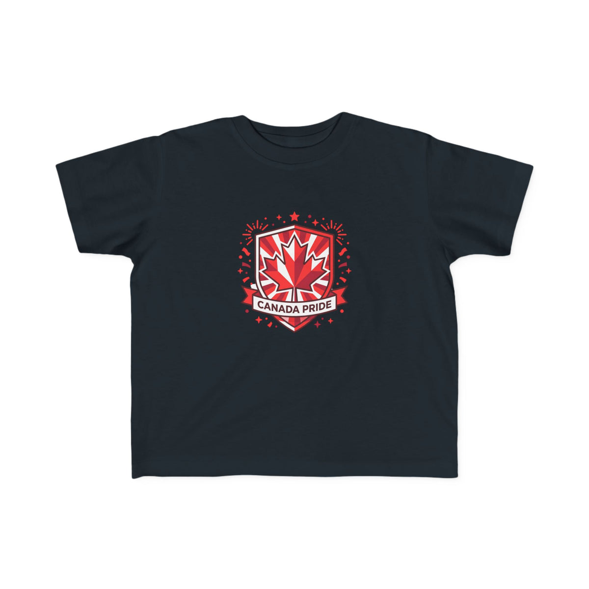Toddler Canada Pride Tee — Red Maple Leaf Crest Toddlers' Shirt