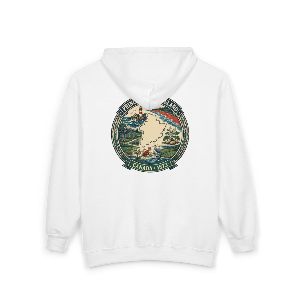 Prince Edward Island Vintage Map Hoodie— Canada 1873 Travel Hoodie