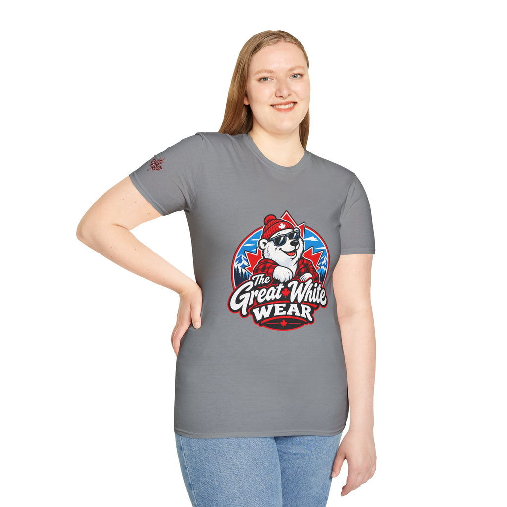 Great White Wear Polar Bear Womens Graphic T‑Shirt