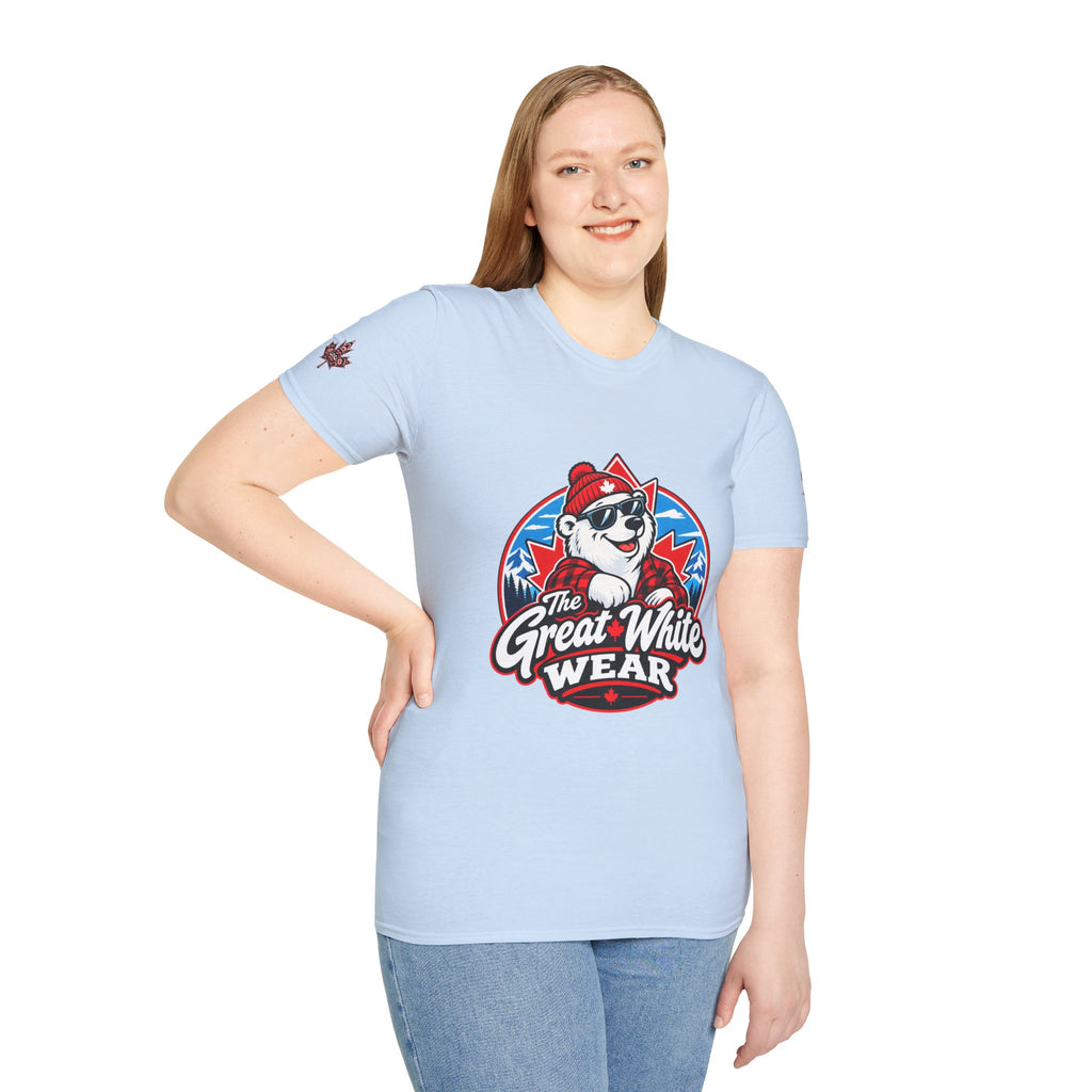 Great White Wear Polar Bear Womens Graphic T‑Shirt