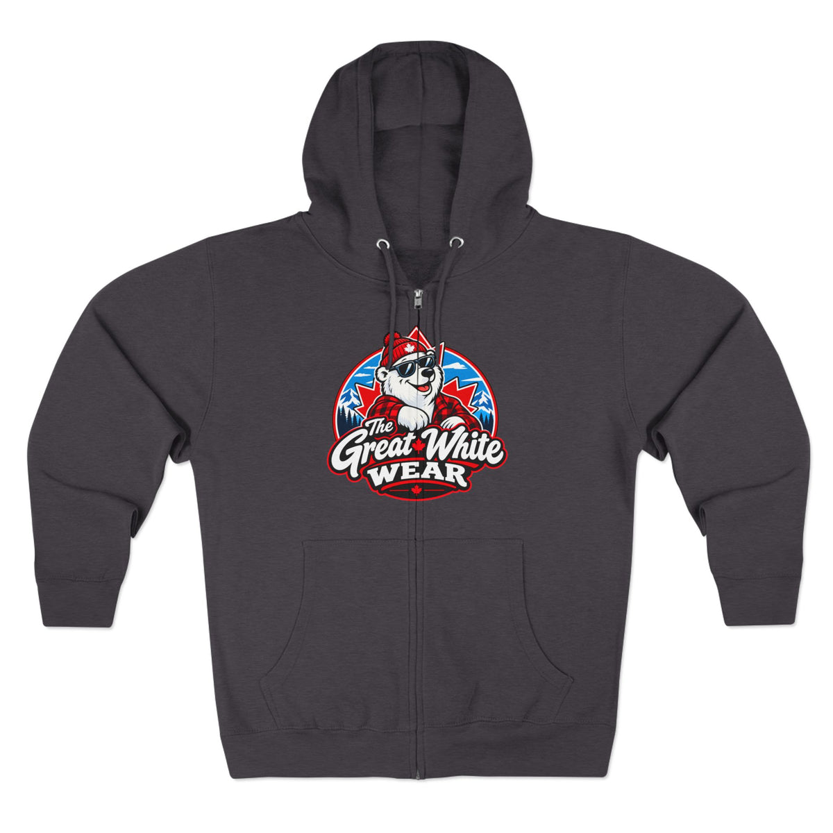 Great White Wear Polar Bear Womens Graphic Hoodie