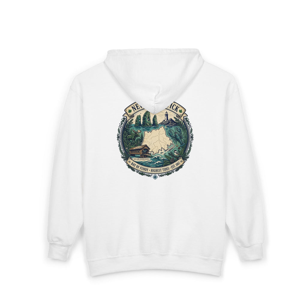 New Brunswick Vintage  Map Hoodie