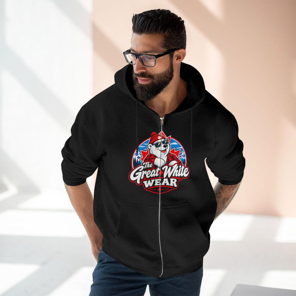 Great White Wear Polar Bear Mens Graphic Hoodie