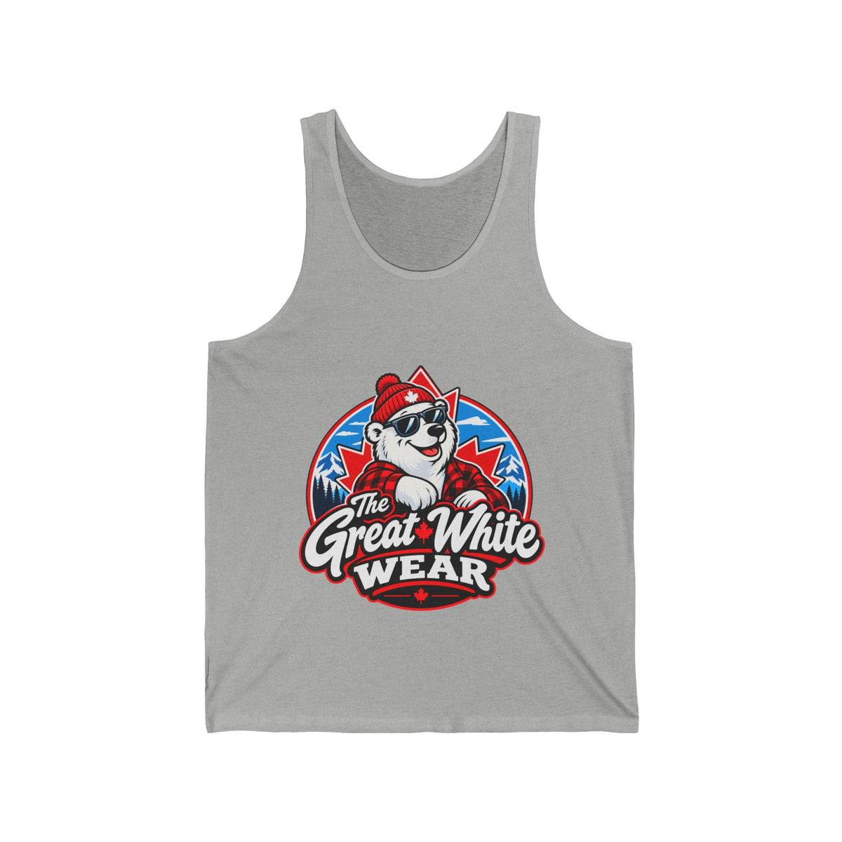 Great White Wear Polar Bear Womens Graphic Tank Top