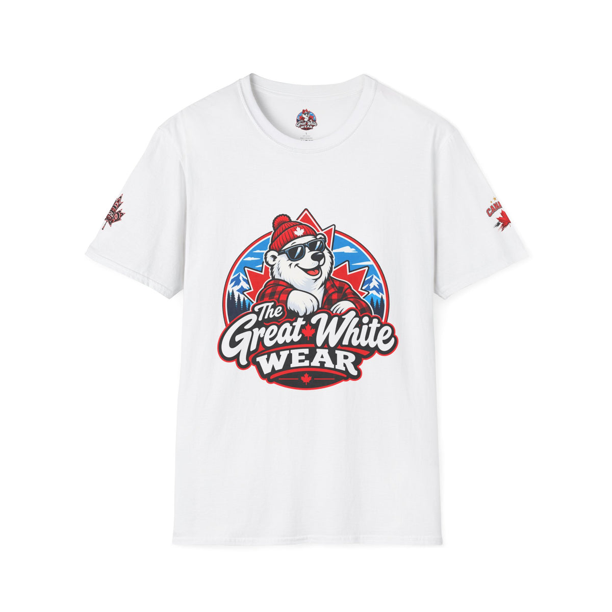 Great White Wear Polar Bear Womens Graphic T‑Shirt