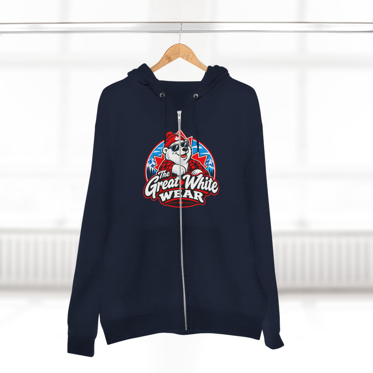 Great White Wear Polar Bear Womens Graphic Hoodie