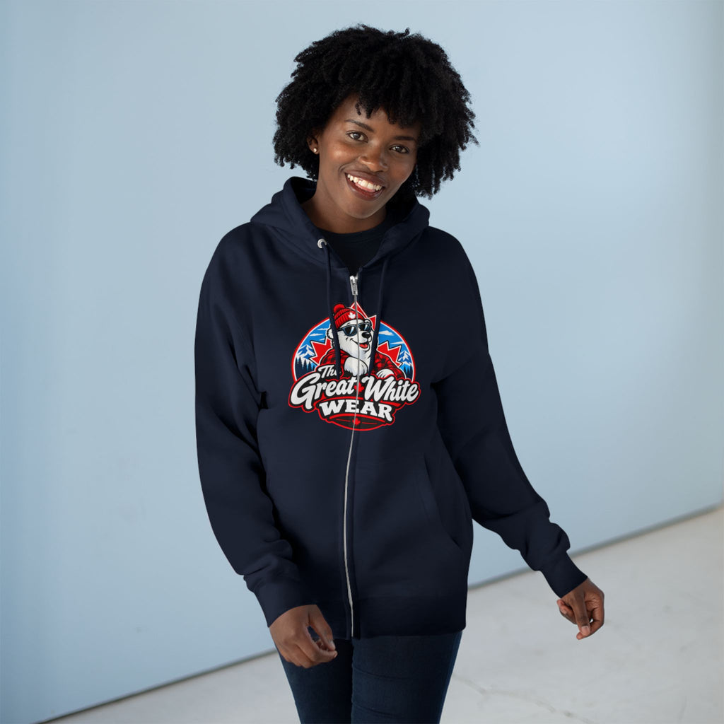 Great White Wear Polar Bear Womens Graphic Hoodie