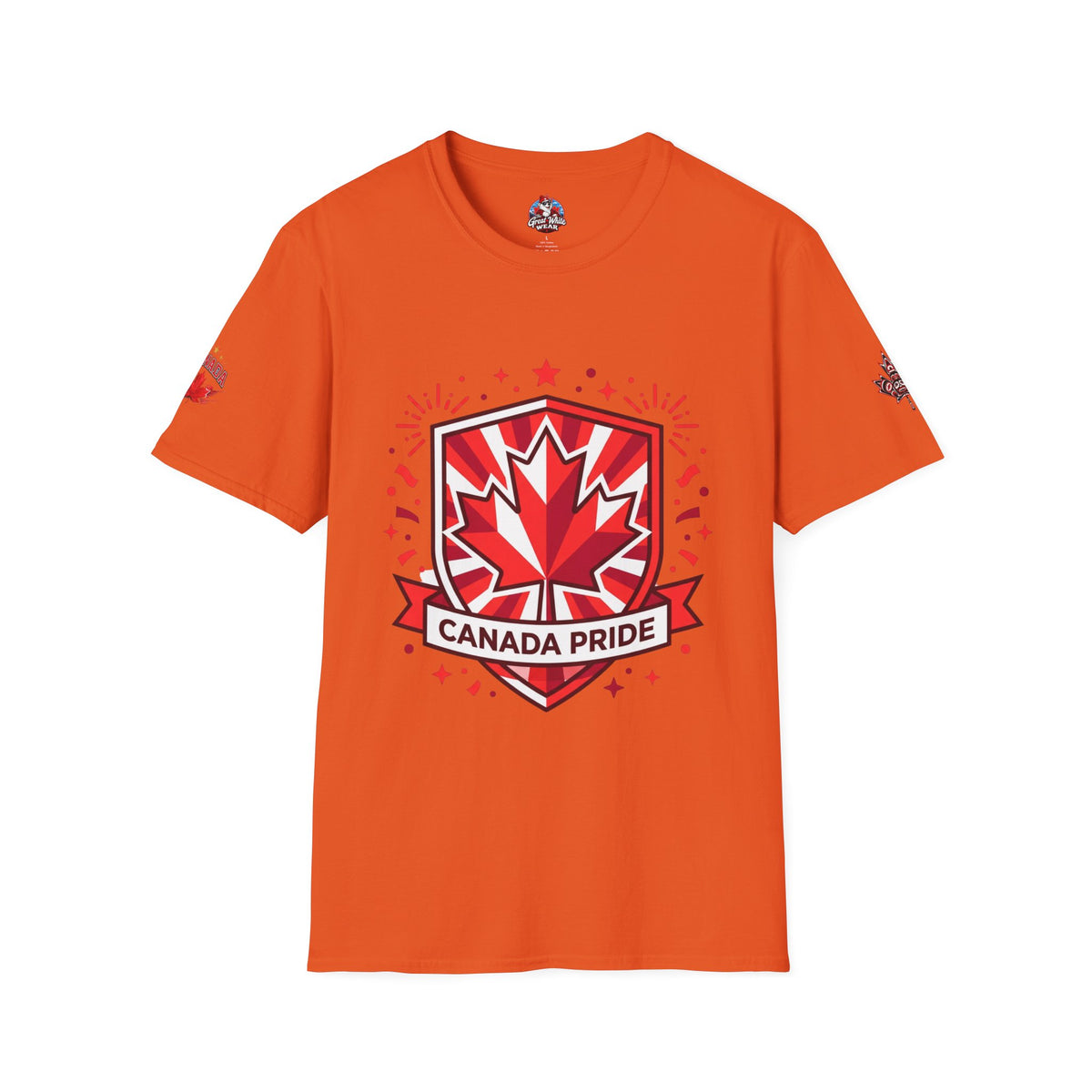 Womens Canada Pride T-Shirt — Red Maple Shield Canada Pride Tee